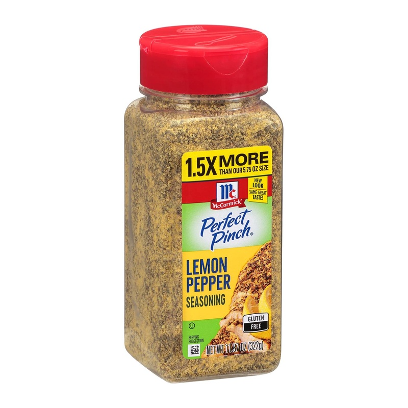 McCormick Perfect Pinch Lemon Pepper Seasoning 11.37 oz – Flavorful Blend for Grilling and Cooking