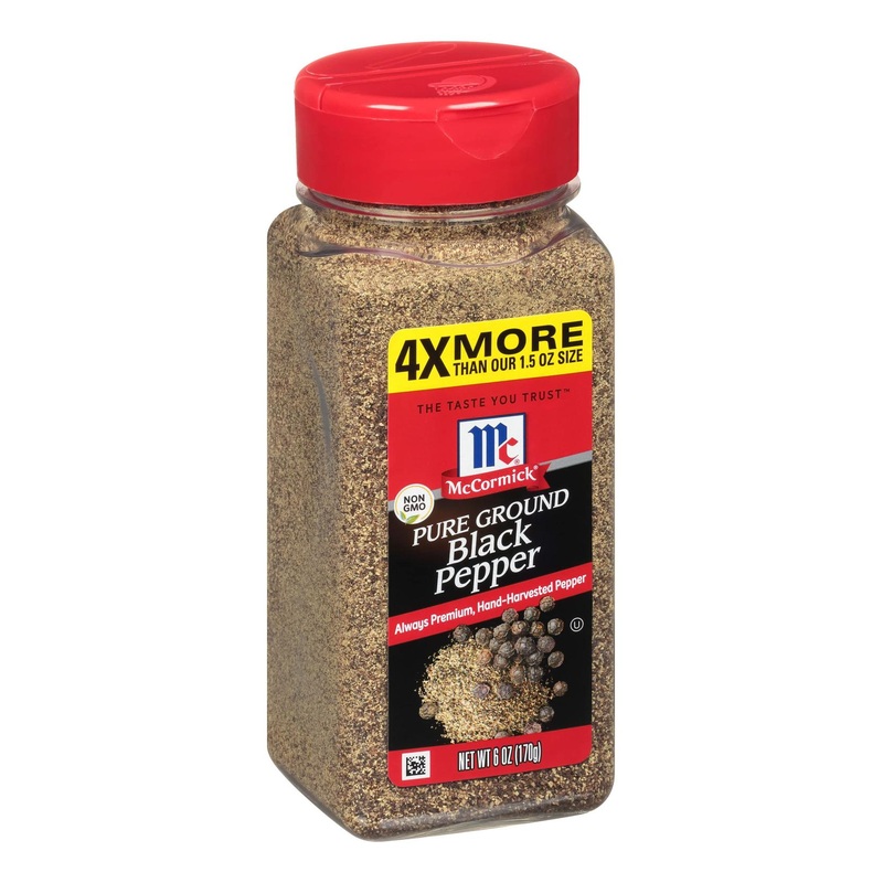 McCormick Pure Ground Black Pepper 6 oz – Premium Quality Spice