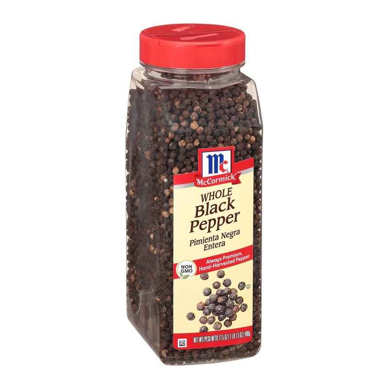 McCormick Whole Black Pepper 17.5 oz – Premium Whole Peppercorns