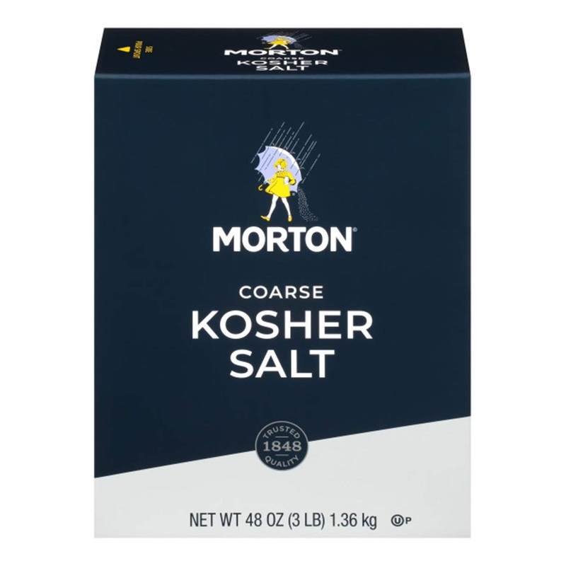 Morton Coarse Kosher Salt – 48oz | Authentic Flaky Texture for Seasoning and Cooking