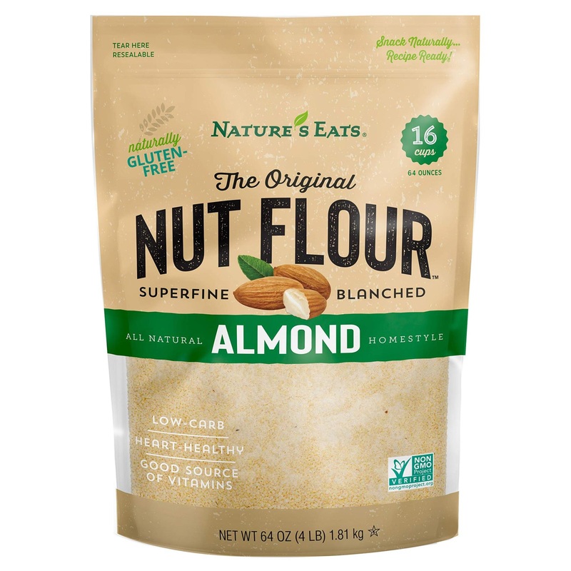 Nature’s Eats Blanched Almond Flour 64oz – 4lb Pack, FInely Ground Almond Flour for Baking