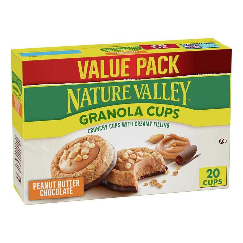Nature Valley Granola Cups Peanut Butter Chocolate 10 ct – 20 Cups | Delicious Snack with Peanut Butter and Chocolate Flavor