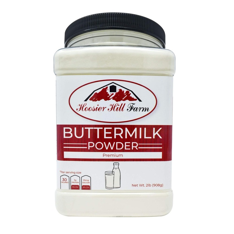 Hoosier Hill Farm Buttermilk Powder – 2lb Gluten Free & Hormone Free – Made in USA