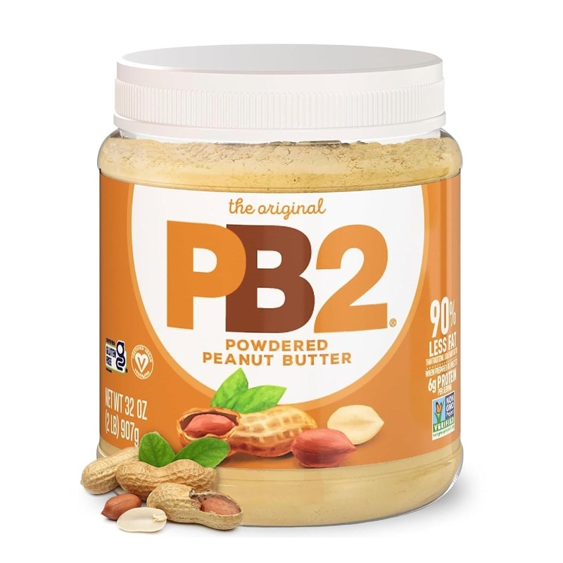 Peanut Butter Powder – 6g Protein, 90% Less Fat, Gluten Free, 60 Calories – Ideal for Shakes, Smoothies, Low-Carb Diets – 2lb Pack