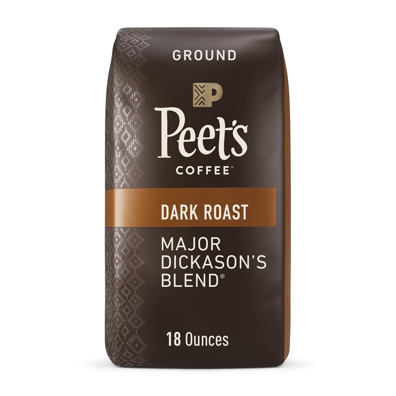 Peet’s Coffee Major Dickason’s Blend Dark Roast Ground Coffee 18oz – Pack of 1