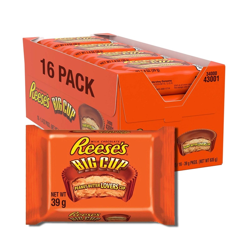 Reese’s Big Cup 16-Pack – 22.4 Oz Total | Peanut Butter Chocolate Cups