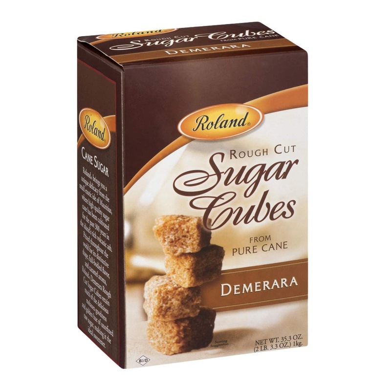 Roland Foods Demerara Rough Cut Brown Sugar Cubes 35.2 Oz – Sugar in the Raw – 2.2 Pound Pack