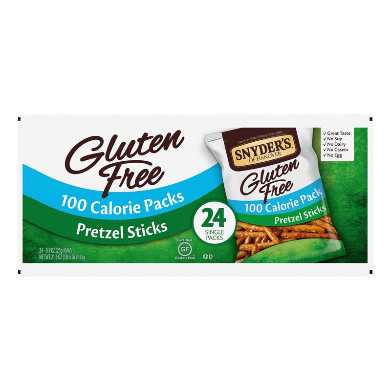 Snyder’s of Hanover Gluten-Free Pretzel Sticks 100 Calorie Packs – 24 Count