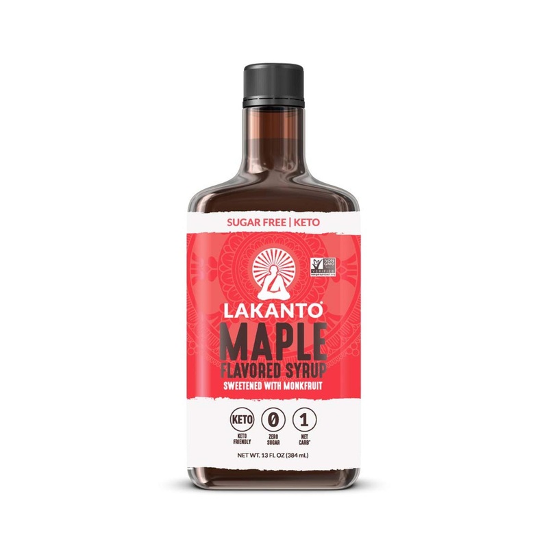 Lakanto Sugar-Free Maple Syrup – Keto & Vegan, 1g Net Carbs, 13 Fl Oz