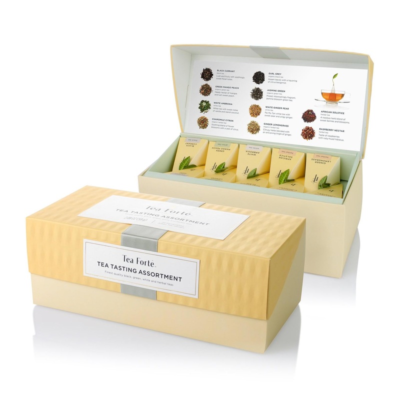 Tea Forte Presentation Box – 20 Assorted Variety Pyramid Tea Sampler Gift Set-AM-B0153PUYX4