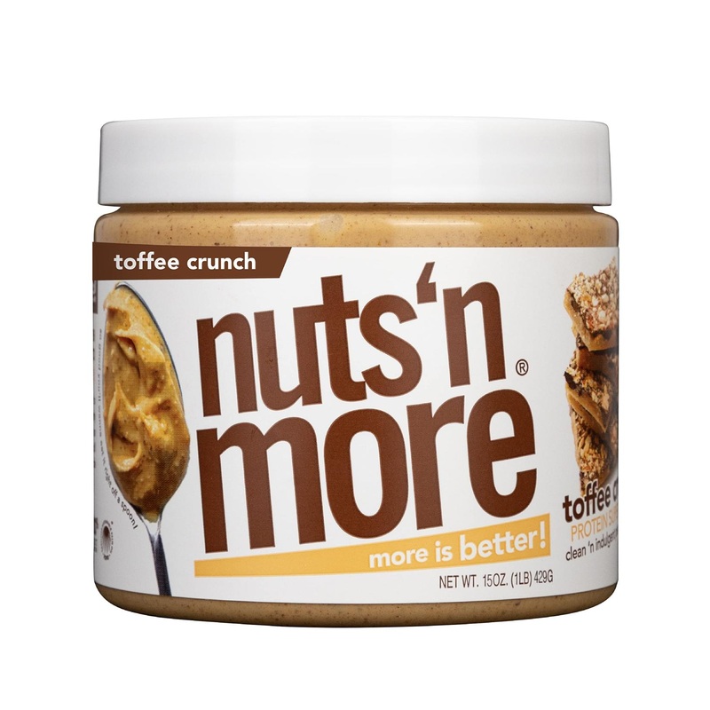 Toffee Crunch Peanut Butter Spread – High Protein, Low Carb, Gluten Free Snack | Nuts N More (15 oz)