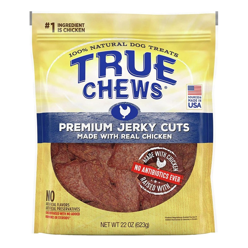 True Chews Natural Dog Treats – Premium Jerky Cuts with Real Chicken – 22 oz (1 Pack)