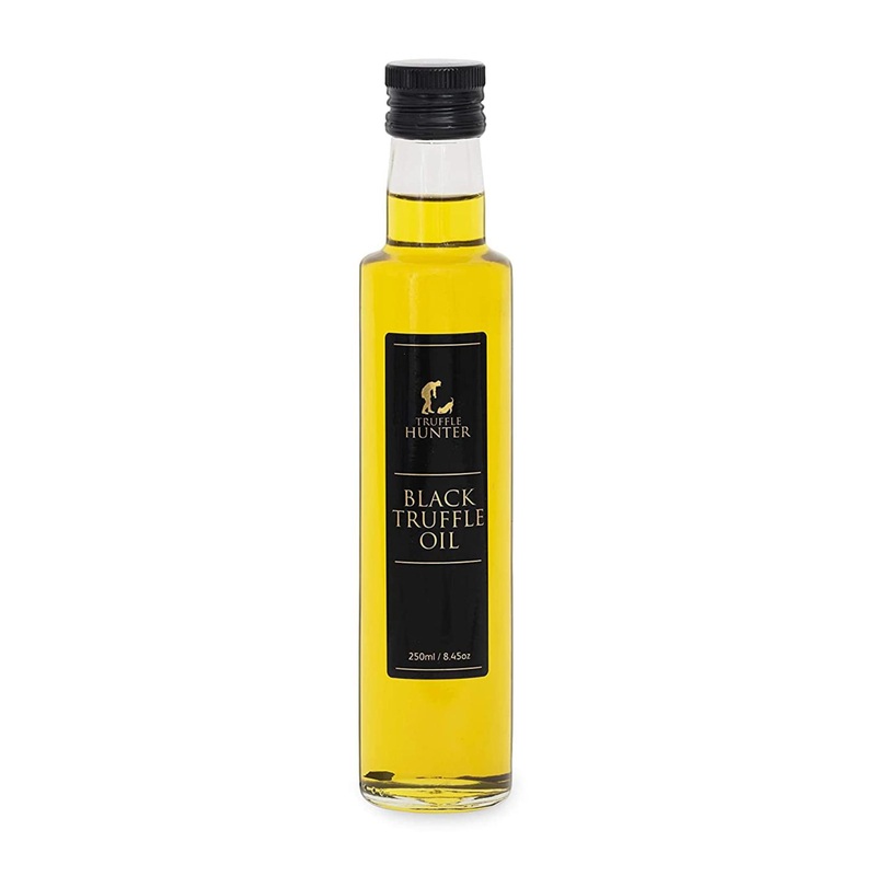 TruffleHunter Black Truffle Oil – 8.45 Fl Oz – Extra Virgin Olive Oil for Cooking and Seasoning