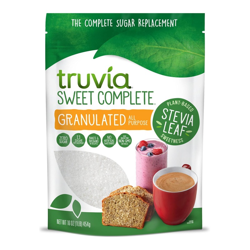 Truvia Sweet Complete Granulated All-Purpose Calorie-Free Sweetener from the Stevia Leaf 16 oz Bag (Pack of 1) Granulated All-Purpose Stevia