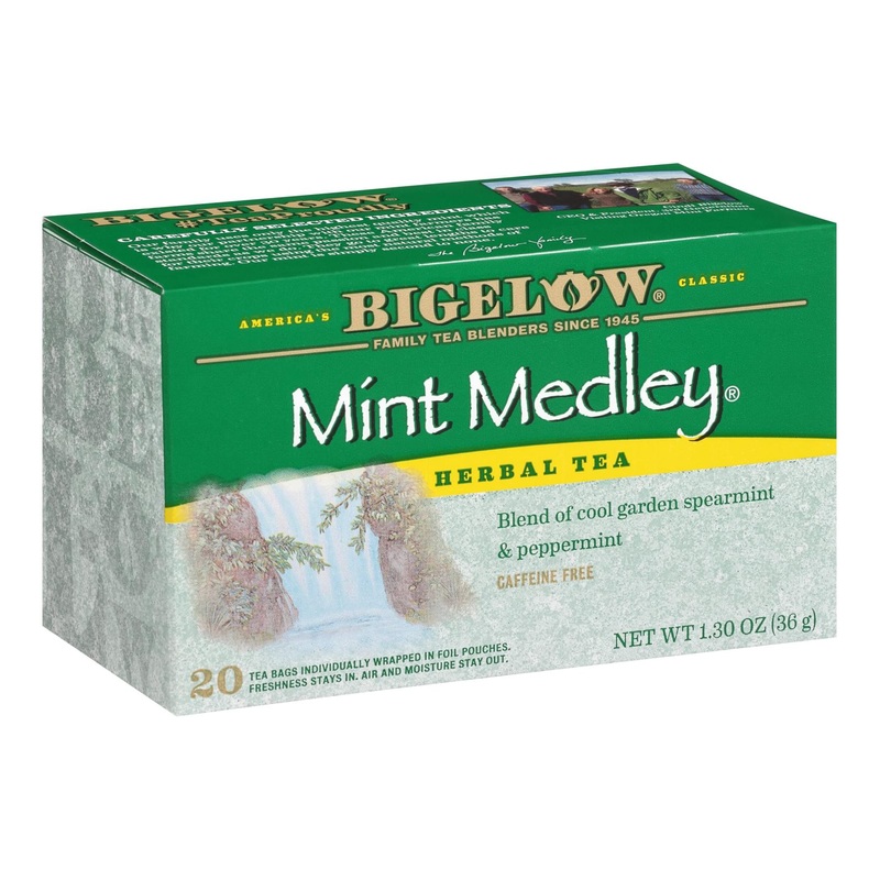 Bigelow Mint Medley Herbal Tea – Caffeine Free, 20 Count (Pack of 6) | Total 120 Tea Bags