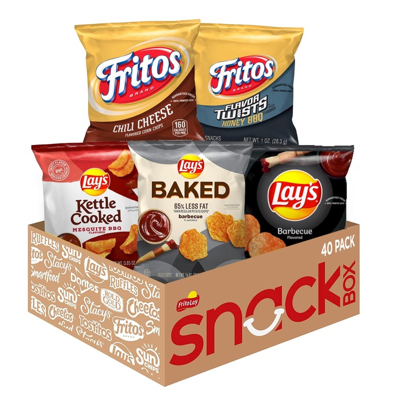 Frito-Lay Backyard Barbecue Mix Variety Pack – 40 Count Pack for Ultimate BBQ Snacking