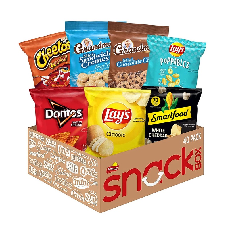 Frito-Lay Ultimate Snacks & Cookies Mix – 40 Pack | Delicious Snack Variety
