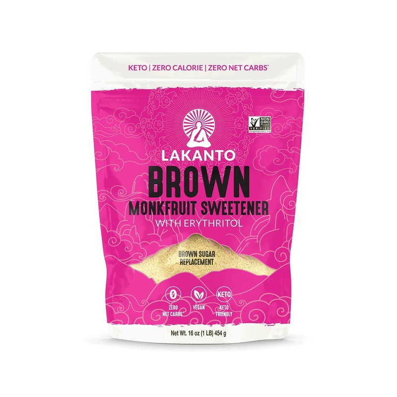 Lakanto Brown Monk Fruit Sweetener – Zero Calorie Brown Sugar Substitute | Vegan, Keto, Gluten Free, 1 lb