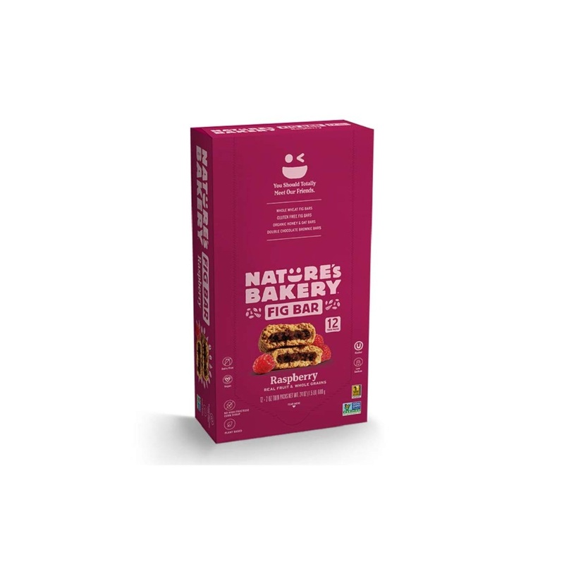 Nature’s Bakery Whole Wheat Fig Bars – Raspberry | Vegan, Non-GMO Snack | 12 Twin Packs