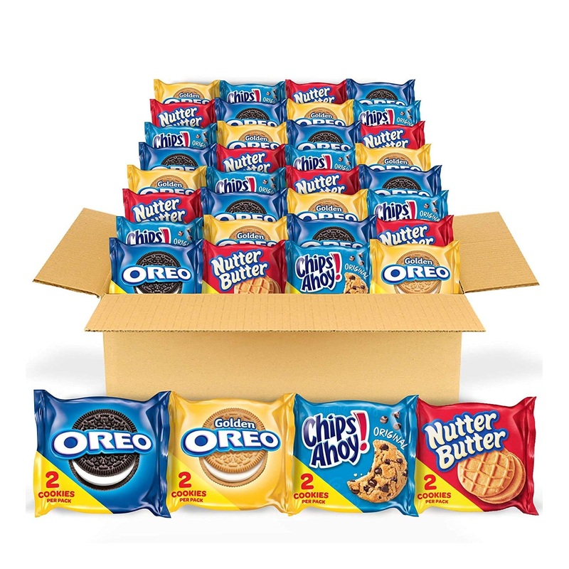 OREO & CHIPS AHOY! Snack Variety Pack – 56 Cookies | Original & Golden Nutter Butter