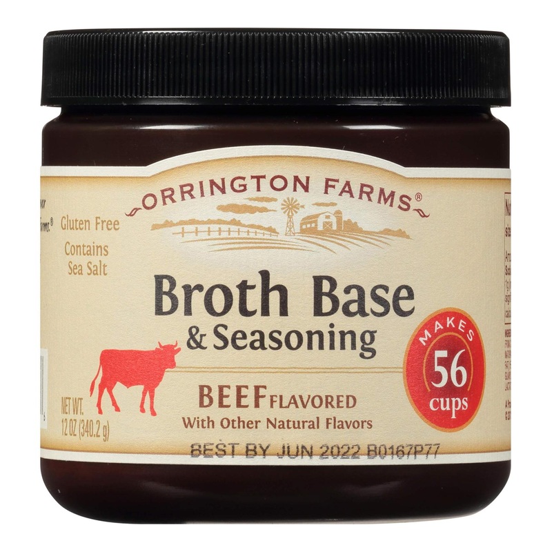 Orrington Farms Beef Broth Base & Seasoning – 12 oz | Flavorful Beef Stock Enhancer