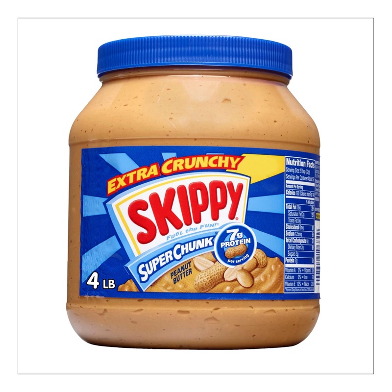 SKIPPY SUPER CHUNK Extra Crunchy Peanut Butter – 64 Ounce (Pack of 1) | Buy Online