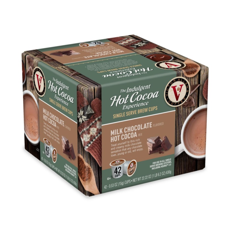 Victor Allens Milk Chocolate Hot Cocoa K-Cup Pods – 42 Count