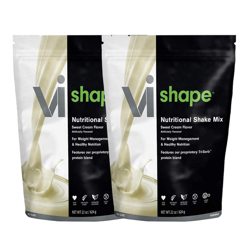 ViSalus Vi-Shape Sweet Cream Shake Mix – 2 Bags (48 Servings) 1.37 lb/22 oz – Pack of 2