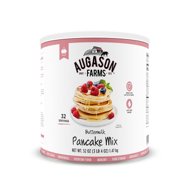 Buy Augason Farms Buttermilk Pancake Mix 3 lbs 4 oz – No. 10 Can | Delicious & Easy Breakfast