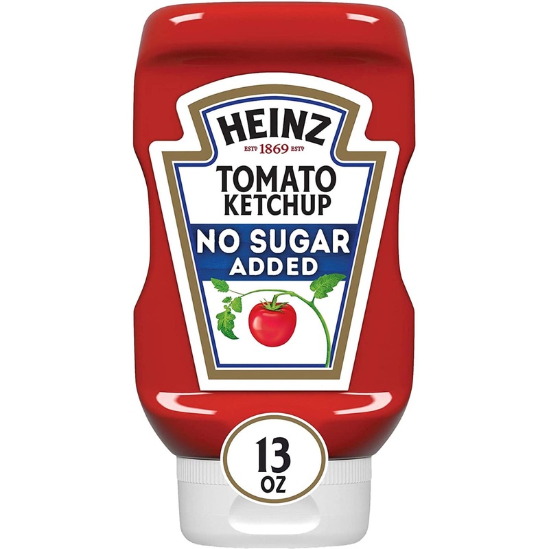 Heinz No Sugar Added Tomato Ketchup 13 oz – Healthy Condiment Choice