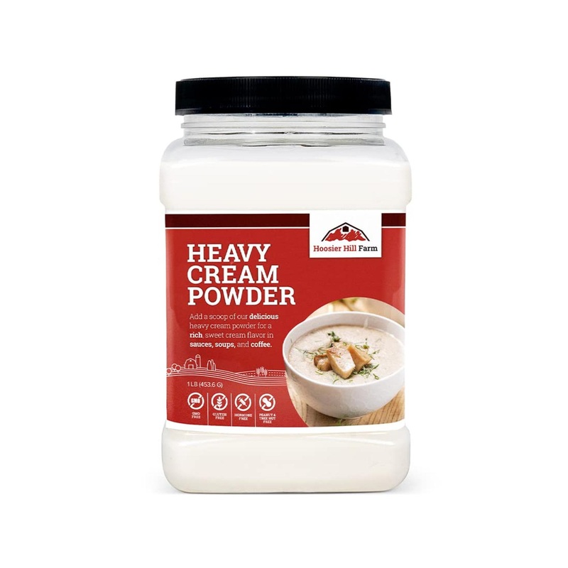 Hoosier Hill Farm Heavy Cream Powder – 1 lb Jar | Premium Quality Cooking & Baking Ingredient