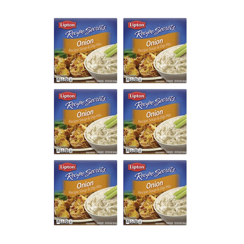Lipton Recipe Secrets Soup and Dip Mix For a Delicious Meal Onion Great With Your Favorite Recipes Dip or Soup Mix 2 oz Pack of 6