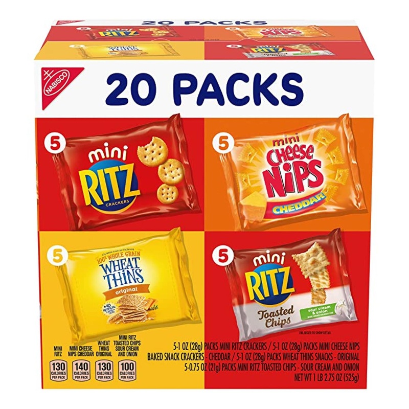 NABISCO Savory Cracker Variety Pack – 20 Piece Assortment for Snacking Delight
