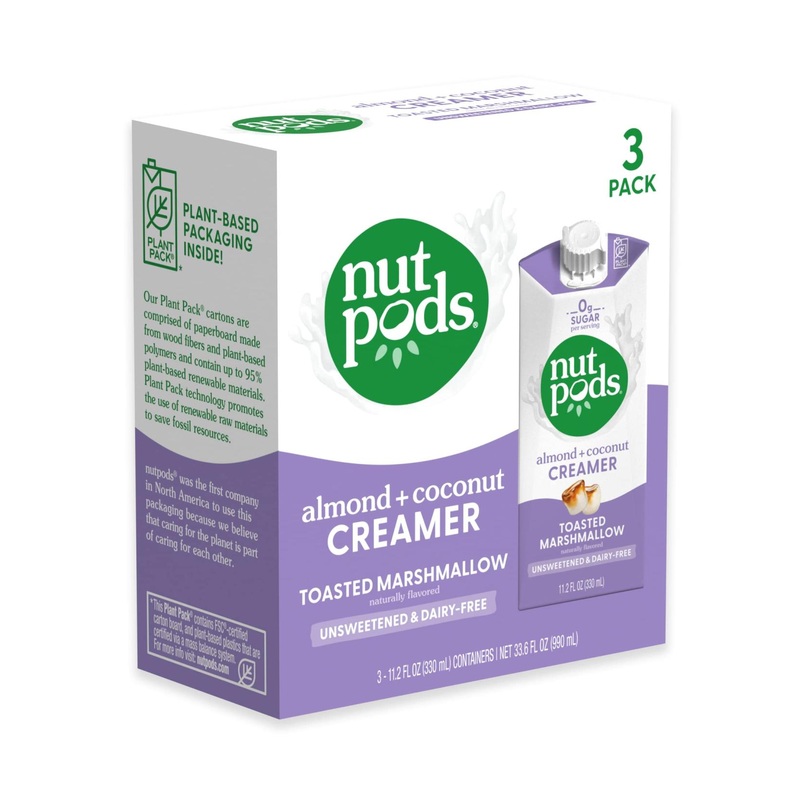 Nutpods Toasted Marshmallow Creamer 3-Pack | Dairy-Free, Unsweetened, Vegan, Whole30 & Gluten-Free