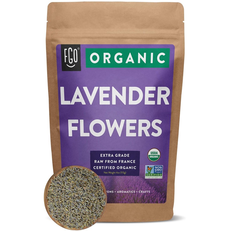 Organic Dried Lavender Flowers – 4oz Resealable Bag | Perfect for Tea, Baking & DIY | 100% Raw from France