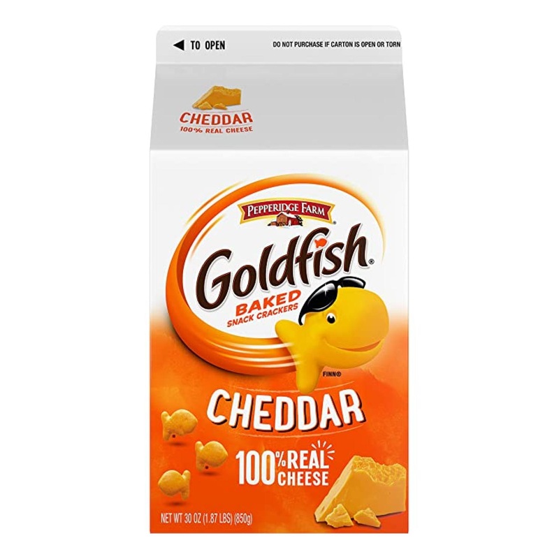 Pepperidge Farm Goldfish Crackers Cheddar 30 Oz – Crunchy Snack Delight