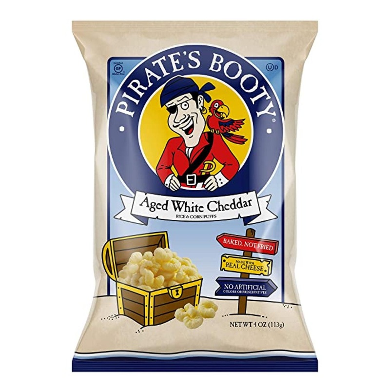 Pirate’s Booty Aged White Cheddar Snack Puffs 4 oz – Gluten Free Cheese Puffs