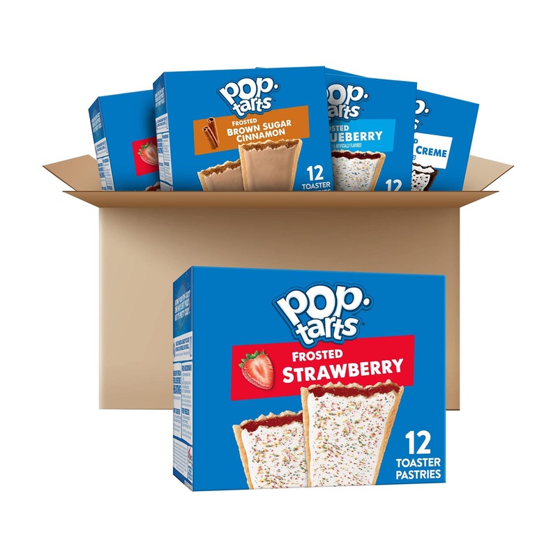 Pop-Tarts Toaster Pastries 5 Flavor Variety Pack Breakfast Foods Fun Snacks for Kids 5 Boxes (60 Pop-Tarts)