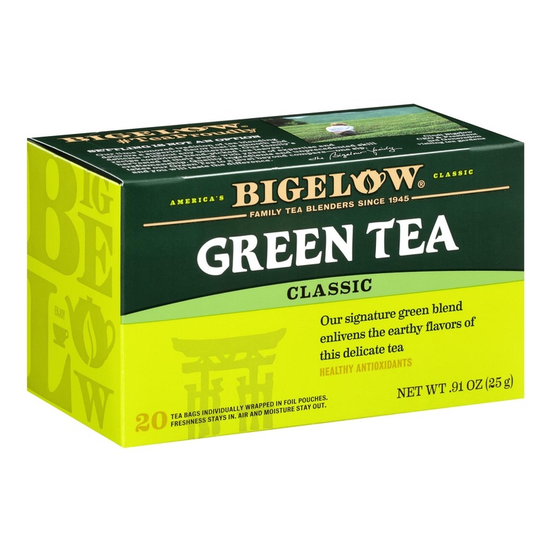 Bigelow Classic Green Tea – Caffeinated, 120 Bags (20 Count Pack of 6) | Premium Quality Green Tea