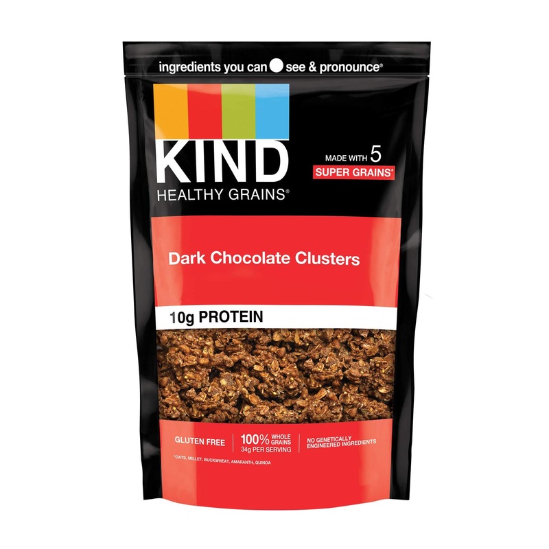 KIND Healthy Grains Dark Chocolate Granola – Gluten Free, 10g Protein, 11oz Pack