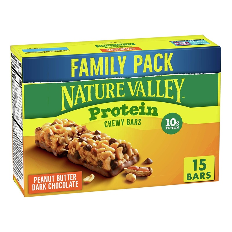 Nature Valley Peanut Butter Dark Chocolate Granola Bars – Gluten Free, 15 ct, 21.3 oz