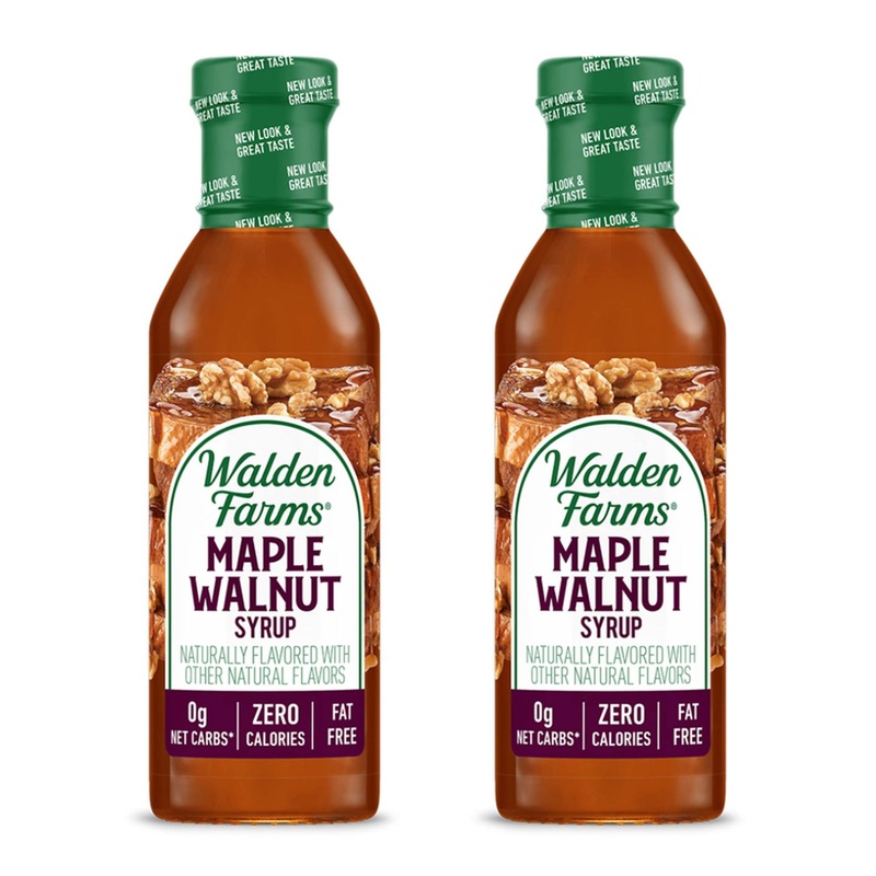 Walden Farms Calorie-Free Maple Walnut Syrup 12 oz (2 Pack) – Sugar-Free, Guilt-Free Deliciousness!