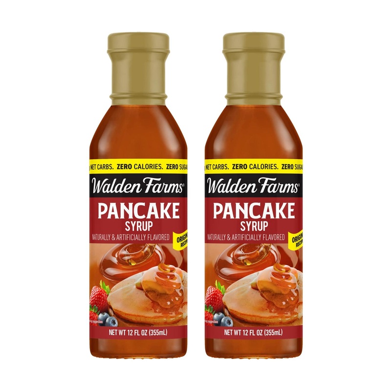 Walden Farms Calorie Free Pancake Syrup – 2 Pack (12 oz Bottles) | Sugar-Free Gourmet Syrup