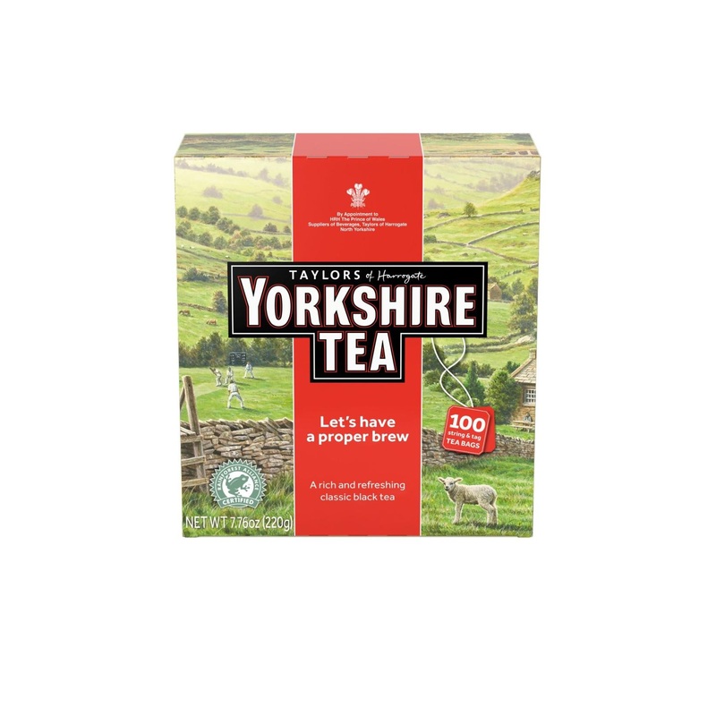 Yorkshire Tea Red – Taylors of Harrogate, 100 Count (Pack of 1) – Premium English Breakfast Tea