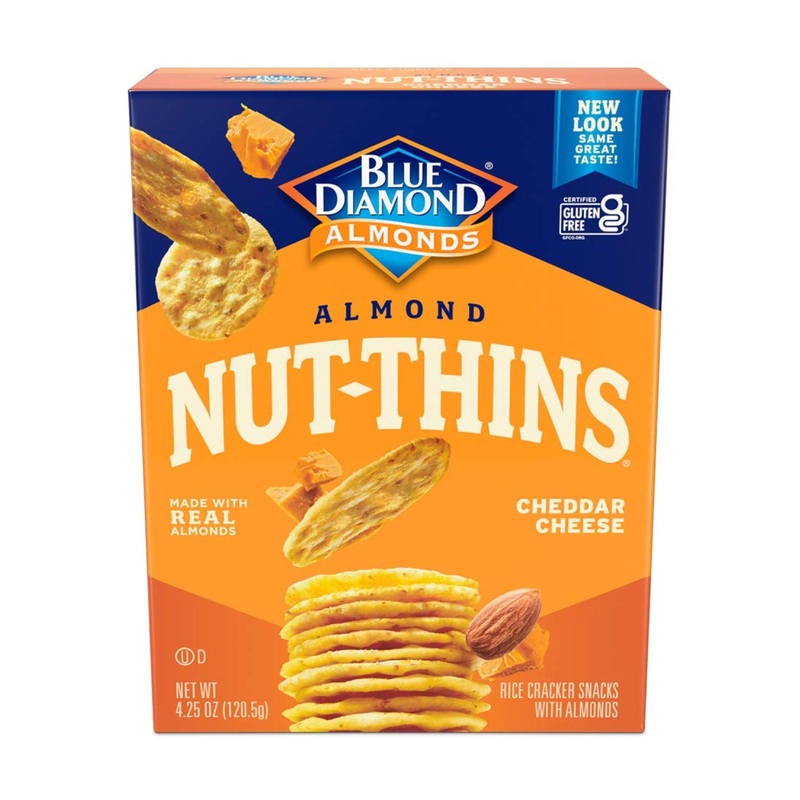 Buy Blue Diamond Almond Nut Thins Cheddar Cheese 4.25 Oz – Gluten-Free Snack