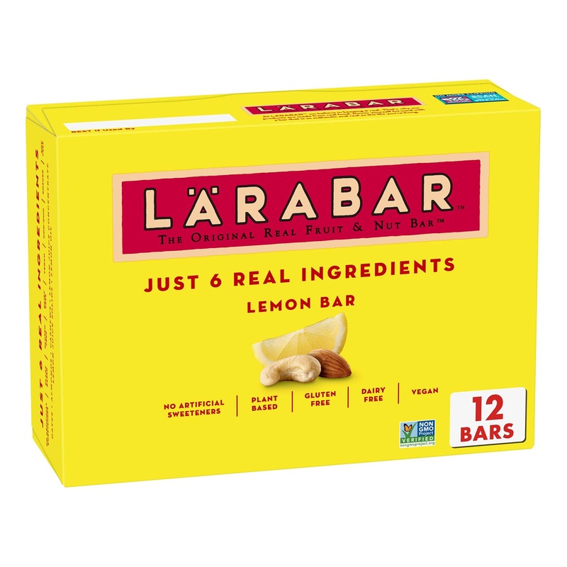 Buy Larabar Lemon Bar 12 Ct – Gluten Free, Vegan Fruit & Nut Snack | 1.6 oz Each