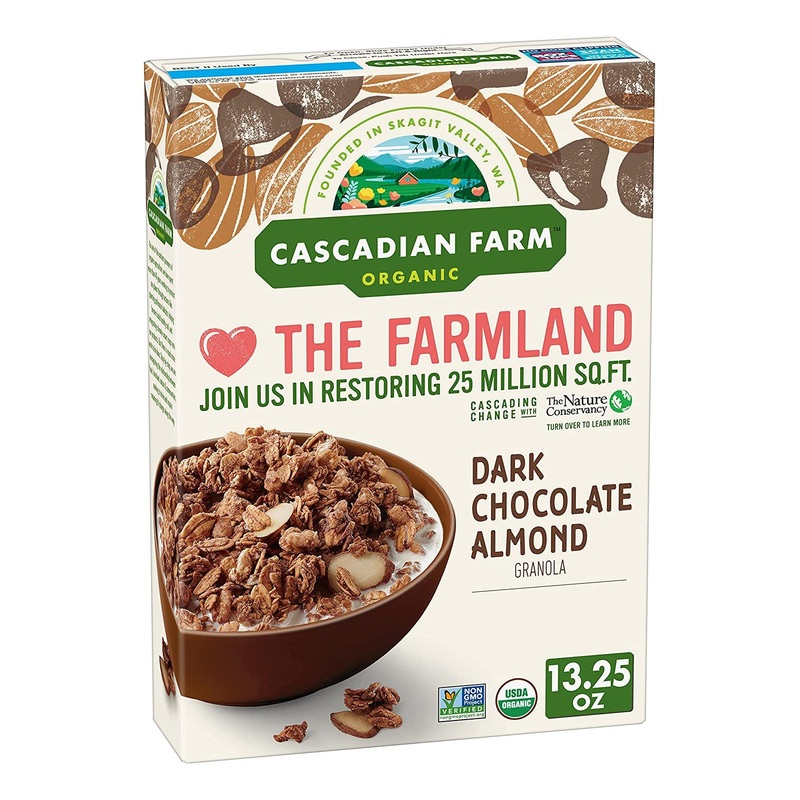 Cascadian Farm Organic Dark Chocolate Almond Granola – 13.25 oz (375 g)