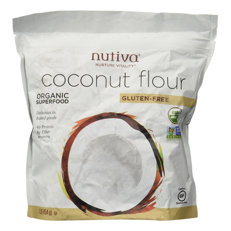 Nutiva Organic Coconut Flour – Gluten Free – 1 lb (454 g) | Healthy Baking Ingredient