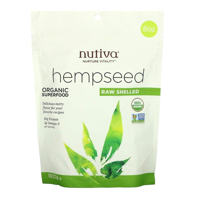 Nutiva Organic Hemp Seed Shelled – 8 oz (227g) | Raw & Nutrient-Rich Superfood
