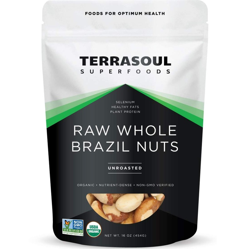 Organic Brazil Nuts – 1 lb Raw & Unsalted | Rich in Selenium | Terrasoul Superfoods